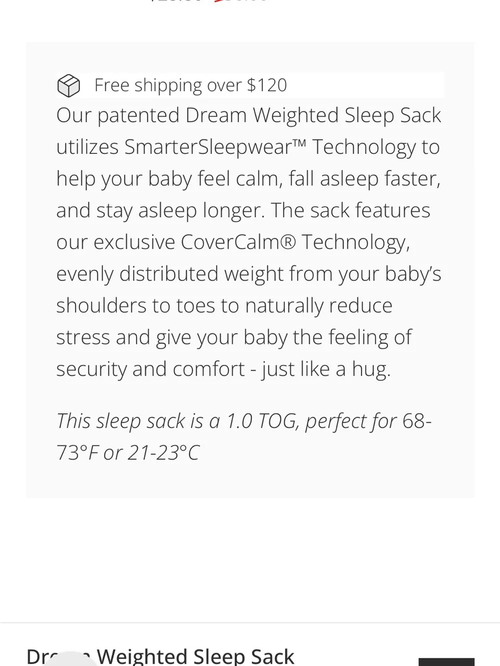 Dreamland Baby 6-12m Weighted Sleep Sack - Forest Green - 1.0 TOG - Picture 4 of 9
